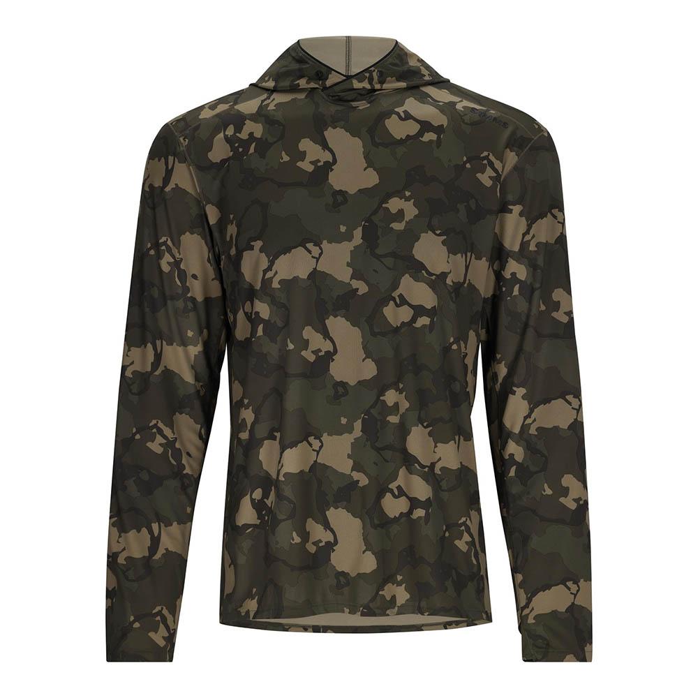 Simms BugStopper SolarFlex Hoody Men's in Regiment Camo Olive Drab